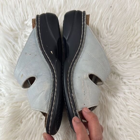 FINN COMFORT GERMANY Blue Leather Sandals Size 38 - Picture 4 of 10